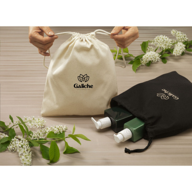 Logo trade promotional items image of: Gift Pouch GRS Recycled Cotton (150 g/m²) M